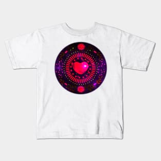 Love Space Mandala Kids T-Shirt